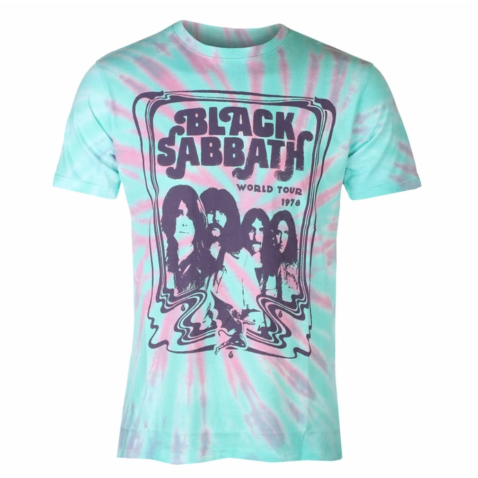 Men's T-shirt Black Sabbath - World Tour '78 - GREEN - ROCK OFF 3 Men's T-shirt Black Sabbath - World Tour '78 - GREEN - ROCK OFF