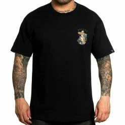 Men's T-shirt SULLEN - CACTUS FLOWER - BLACK -Men T-Shirts Online Store 130638 s l1601