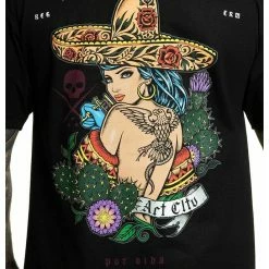 Men's T-shirt SULLEN - CACTUS FLOWER - BLACK -Men T-Shirts Online Store 130638 s l1602