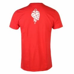 Men's T-shirt GREEN DAY - AMERICAN IDIOT HEART GRENADE - RED - PLASTIC HEAD -Men T-Shirts Online Store 130695 sa003