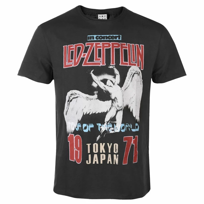Men's T-shirt LED ZEPPELIN - TOKYO 71 - CHARCOAL - AMPLIFIED 3 Men's T-shirt LED ZEPPELIN - TOKYO 71 - CHARCOAL - AMPLIFIED