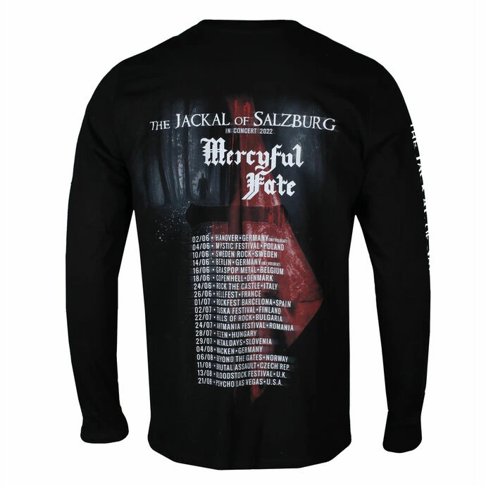Men's Long-sleeved T-shirt Mercyful Fate - In Concert 2022 Jackal - Black 4 Men's Long-sleeved T-shirt Mercyful Fate - In Concert 2022 Jackal - Black - Image 2