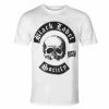 Men's T-shirt BLACK LABEL SOCIETY - SKULL LOGO - WHITE - PLASTIC HEAD -Men T-Shirts Online Store 131861 aa032