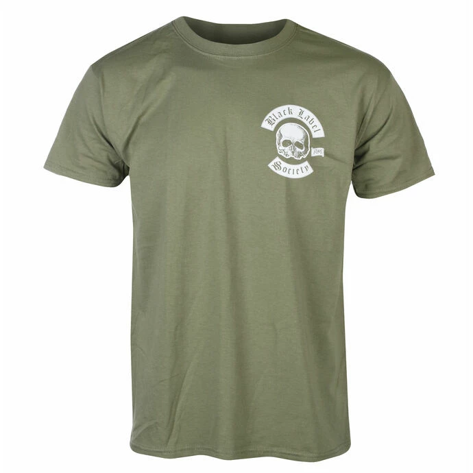Men's T-shirt BLACK LABEL SOCIETY - SKULL LOGO POCKET - OLIVE 3 Men's T-shirt BLACK LABEL SOCIETY - SKULL LOGO POCKET - OLIVE