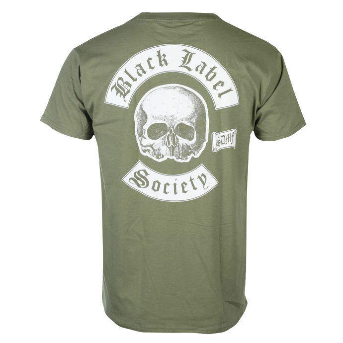 Men's T-shirt BLACK LABEL SOCIETY - SKULL LOGO POCKET - OLIVE 4 Men's T-shirt BLACK LABEL SOCIETY - SKULL LOGO POCKET - OLIVE - Image 2