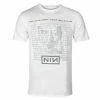 Men's T-shirt NINE INCH NAILS - HEAD LIKE A HOLE - WHITE - PLASTIC HEAD -Men T-Shirts Online Store 132250 asa029