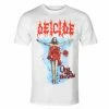 Men's T-shirt DEICIDE - ONCE UPON THE CROSS - WHITE - PLASTIC HEAD -Men T-Shirts Online Store 132347 aww003