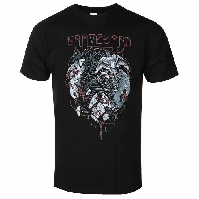 Men's T-shirt GRAVEYARD - BIRDS - BLACK - PLASTIC HEAD 3 Men's T-shirt GRAVEYARD - BIRDS - BLACK - PLASTIC HEAD
