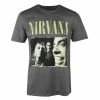 Men's T-shirt NIRVANA - TORN EDGE - GREY - PLASTIC HEAD -Men T-Shirts Online Store 132373 asa007