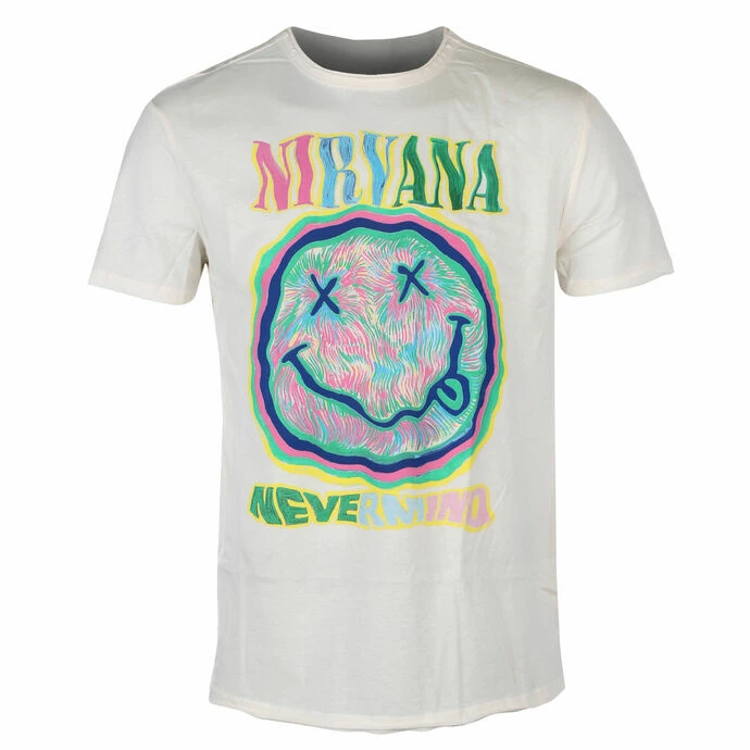 Men's T-shirt NIRVANA - SCRIBBLE SMILEY - VINTAGE WHITE - AMPLIFIED 3 Men's T-shirt NIRVANA - SCRIBBLE SMILEY - VINTAGE WHITE - AMPLIFIED