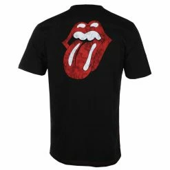 Men's T-shirt THE ROLLING STONES - TONGUE - BLACK / RED - AMPLIFIED -Men T-Shirts Online Store 132787 asw012