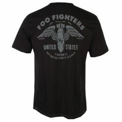 Men's T-shirt FOO FIGHTERS - NOTHING LEFT TO BAD - GRAY MARL/BLACK - AMPLIFIED -Men T-Shirts Online Store 132789 asw010