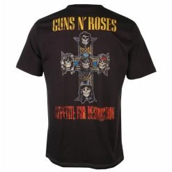 Men's T-shirt Guns N' Roses - APPETITE FOR DESTRUCTION - GRAY MARL/BLACK - AMPLIFIED -Men T-Shirts Online Store 132790 asw012