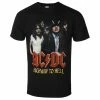 Men's T-shirt AC/DC - H2H Band - Black - ROCK OFF -Men T-Shirts Online Store 133502 aw016