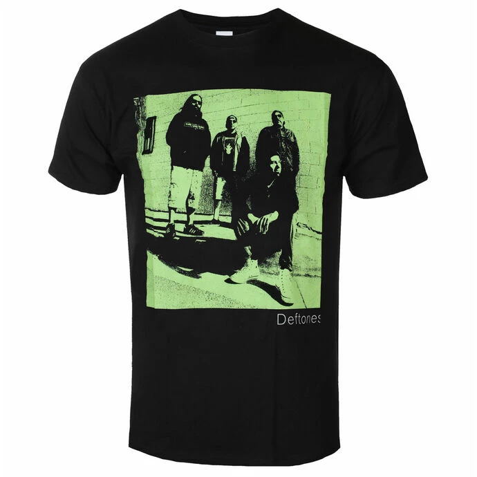 Men's T-shirt Deftones - Green Photo - BLACK - ROCK OFF 3 Men's T-shirt Deftones - Green Photo - BLACK - ROCK OFF
