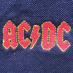 Men's T-shirt AC / DC - Classic Logo - NAVY Polo - ROCK OFF 11 Men's T-shirt AC / DC - Classic Logo - NAVY Polo - ROCK OFF -Men T-Shirts Online Store 13cutoass