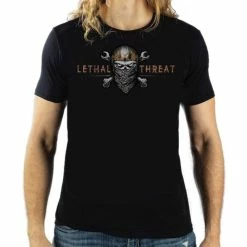 T-shirt Hardcore Men's - PREMIUM SKULL BANDANA - LETHAL THREAT -Men T-Shirts Online Store 3b 900x