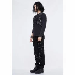 Men's T-shirt With Long Sleeves DEVIL FASHION -Men T-Shirts Online Store 4867