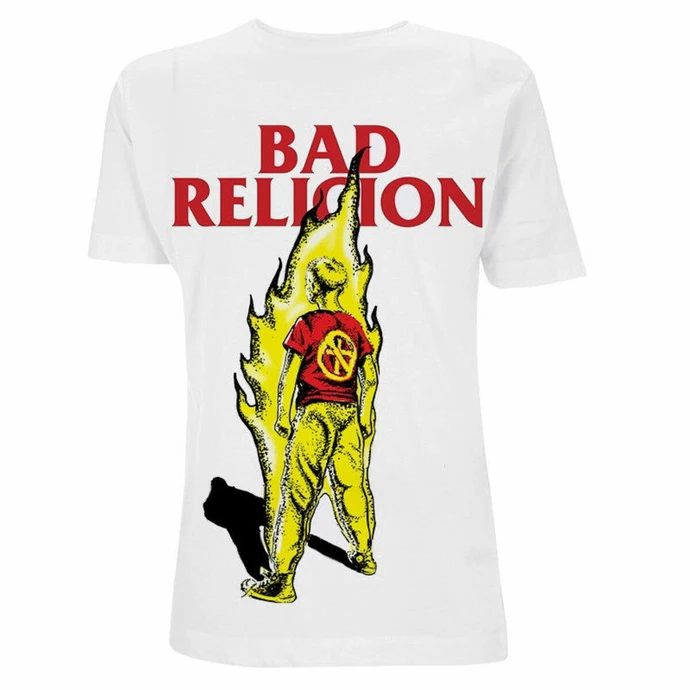 Men's T-shirt Bad Religion - Boy He Fire - White 3 Men's T-shirt Bad Religion - Boy He Fire - White