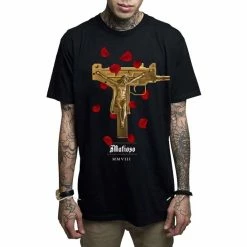 Men's T-shirt MAFIOSO - UZI PRAYER - BLK