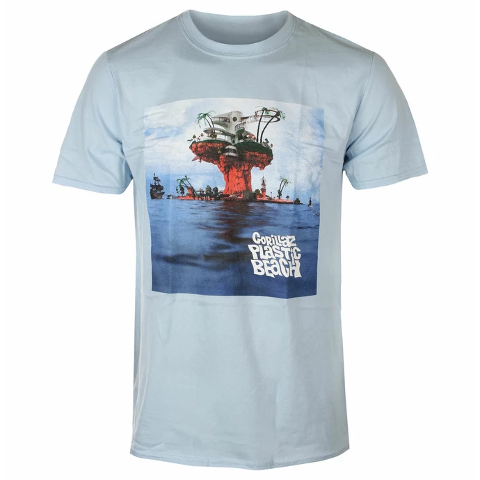 Men's T-shirt Gorillaz - Plastic Beach - ROCK OFF 3 Men's T-shirt Gorillaz - Plastic Beach - ROCK OFF