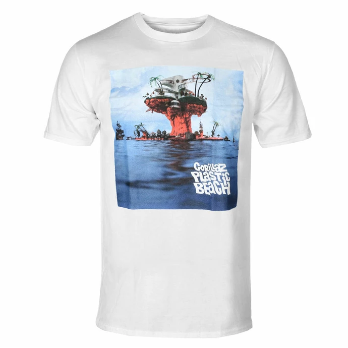 Men's T-shirt Gorillaz - Plastic Beach - ROCK OFF 3 Men's T-shirt Gorillaz - Plastic Beach - ROCK OFF