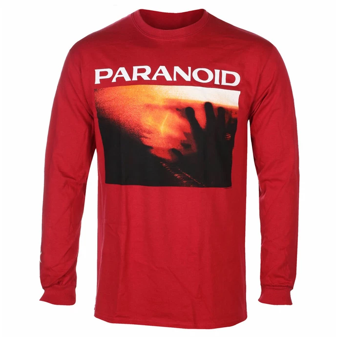 Men's Long-sleeved T-shirt Bring Me The Horizon - Paranoid - RED - ROCK OFF 3 Men's Long-sleeved T-shirt Bring Me The Horizon - Paranoid - RED - ROCK OFF