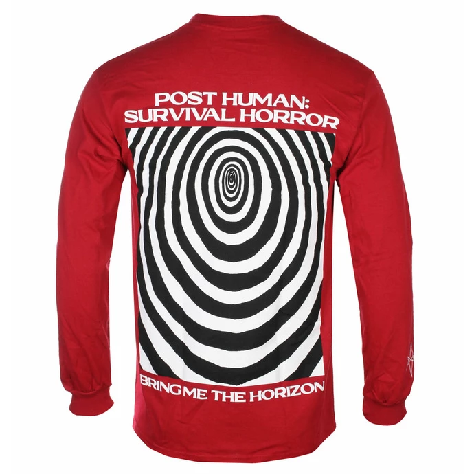 Men's Long-sleeved T-shirt Bring Me The Horizon - Paranoid - RED - ROCK OFF 4 Men's Long-sleeved T-shirt Bring Me The Horizon - Paranoid - RED - ROCK OFF - Image 2