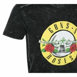 Men's T-shirt Guns N' Roses - Classic Snow Logo - BLACK - ROCK OFF -Men T-Shirts Online Store 666 049