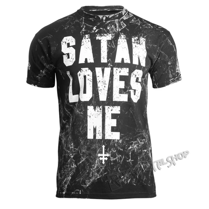 T-shirt Hardcore Men's - SATAN LOVES ME - AMENOMEN 3 T-shirt Hardcore Men's - SATAN LOVES ME - AMENOMEN