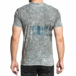 T-shirt Hardcore Men's - Ramstein Ramblers - AFFLICTION -Men T-Shirts Online Store A17876 Graphite Foil B