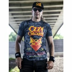 Men's T-shirt DIAMOND X OZZY OSBOURNE - Diary Of A Madman Crystal Wash - Black 5 Men's T-shirt DIAMOND X OZZY OSBOURNE - Diary Of A Madman Crystal Wash - Black -Men T-Shirts Online Store IMG 4555