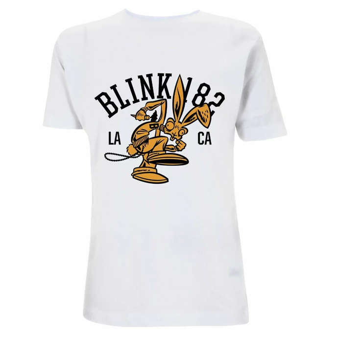 Men's T-shirt Blink 182 - College Mascot - White 3 Men's T-shirt Blink 182 - College Mascot - White