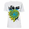 Men's T-shirt Blink 182 - Smiley 2.0 - White -Men T-Shirts Online Store Kopirovat z Kopirovat z Bad Religion American Jesus White Tee Visual RTBADTSWAME