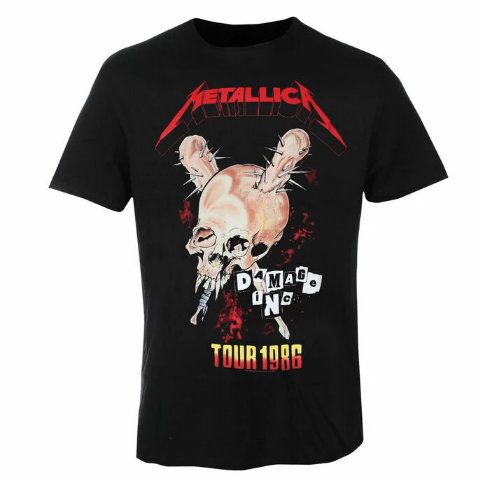 Men's T-shirt METALLICA - TOUR 1986 - BLACK - AMPLIFIED 3 Men's T-shirt METALLICA - TOUR 1986 - BLACK - AMPLIFIED