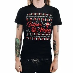 T-shirt Gothic And Punk Men's - SATAN'S LIL HELPER EVIL - TOO FAST