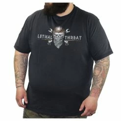 T-shirt Hardcore Men's - PREMIUM SKULL BANDANA - LETHAL THREAT -Men T-Shirts Online Store SKULL BANDANA 900x