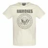 Men's T-shirt RAMONES - VINTAGE SHIELD - VINTAGE WHITE - AMPLIFIED -Men T-Shirts Online Store a210g26