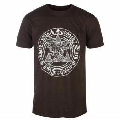 Men's T-shirt Black Sabbath - Henry Pyramid Emblem - BROWN - ROCK OFF
