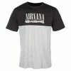 Men's T-shirt NIRVANA - NEVERMIND - GREY MARL/BLACK - AMPLIFIED -Men T-Shirts Online Store aasa a011