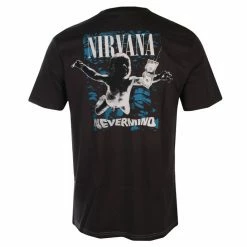 Men's T-shirt NIRVANA - NEVERMIND - GREY MARL/BLACK - AMPLIFIED -Men T-Shirts Online Store aasa a012