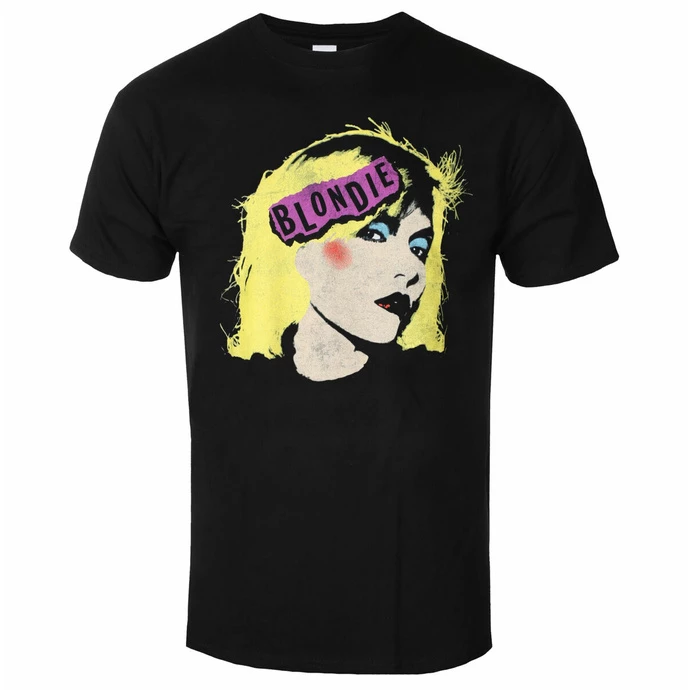 Men's T-shirt Blondie - Punk Logo - BLACK - ROCK OFF 3 Men's T-shirt Blondie - Punk Logo - BLACK - ROCK OFF