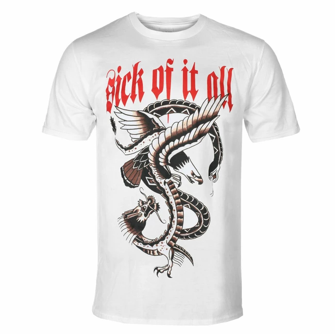 Men's T-shirt SICK OF IT ALL - EAGLE - WHITE - PLASTIC HEAD 3 Men's T-shirt SICK OF IT ALL - EAGLE - WHITE - PLASTIC HEAD