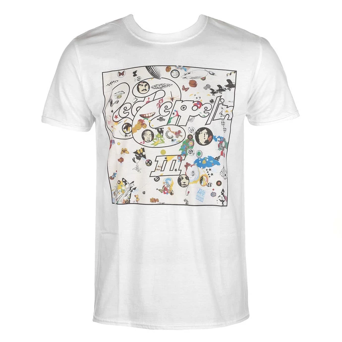 Men's T-shirt Led Zeppelin - III Album - White 3 Men's T-shirt Led Zeppelin - III Album - White