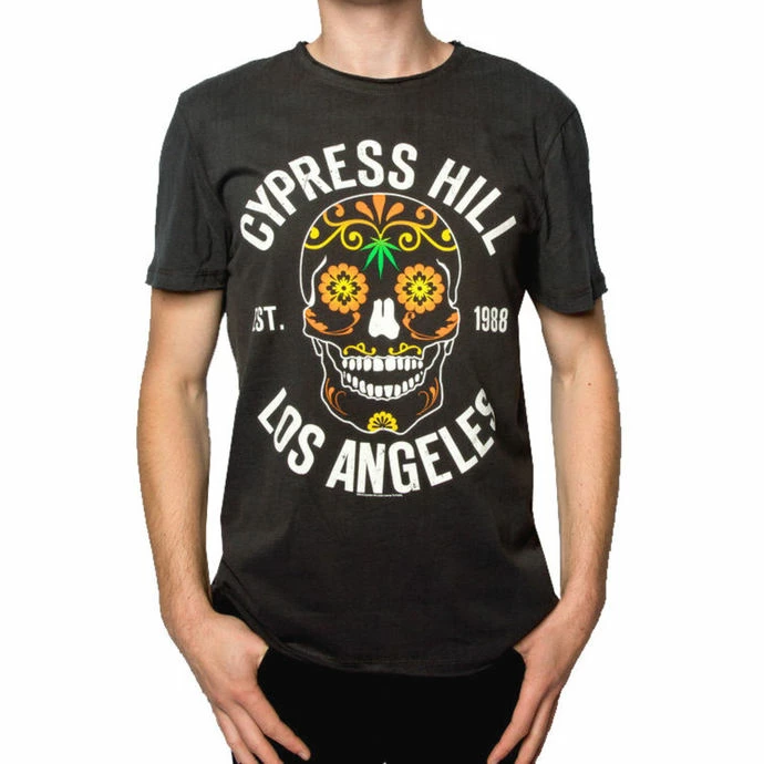 T-shirt Metal Men's Cypress Hill - FLORAL SKULL - AMPLIFIED 3 T-shirt Metal Men's Cypress Hill - FLORAL SKULL - AMPLIFIED
