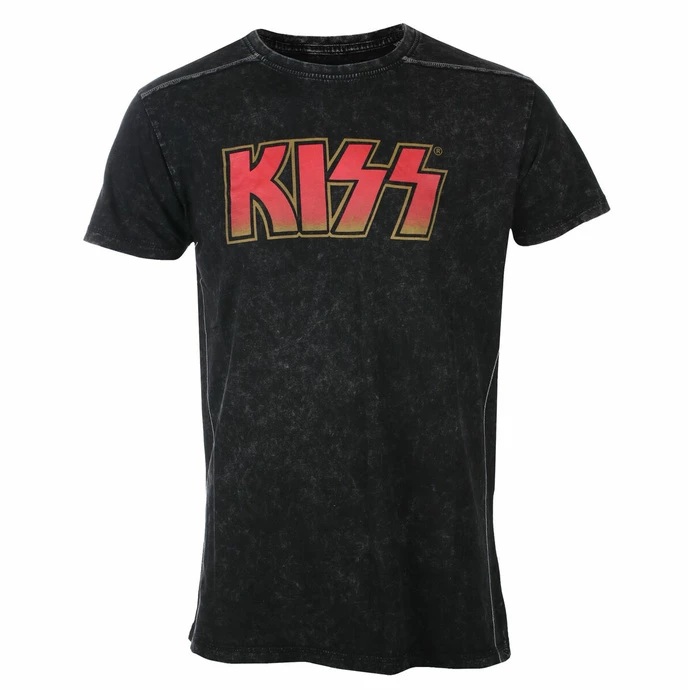 Men's T-shirt KISS - Classic Logo - Snow Wash - ROCK OFF 3 Men's T-shirt KISS - Classic Logo - Snow Wash - ROCK OFF