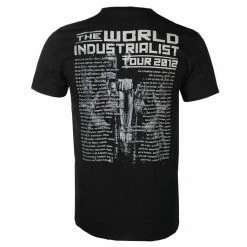 Men's T-shirt FEAR FACTORY - THE INDUSTRIALIST TOUR 2012 (TOUR STOCK) - BLACK - PLASTIC HEAD -Men T-Shirts Online Store aqw048