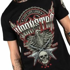 T-shirt Hardcore Men's - Screaming Eagle - WORNSTAR -Men T-Shirts Online Store artist asylum collection screaming eagle tee 2825 5004x