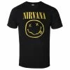 Men's T-shirt Nirvana - Yellow Smiley Flower Sniffin - ROCK OFF -Men T-Shirts Online Store as068