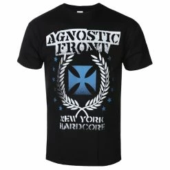 T-shirt Metal Men's Agnostic Front - BLUE IRON CROSS - PLASTIC HEAD